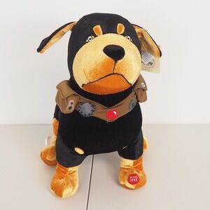 Disney Pixar's UP talking Beta The Rottweiler Dog 13" Plush Tested Works